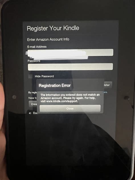 kindle not recognising amazon account|amazon won't accept my password.